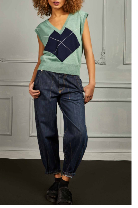 Victoria C Denim balloon