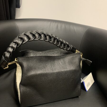 Borsa in vera pelle e cavallino