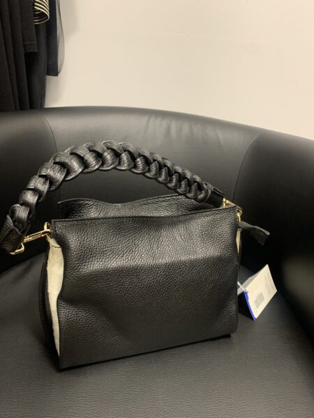 Borsa in vera pelle e cavallino