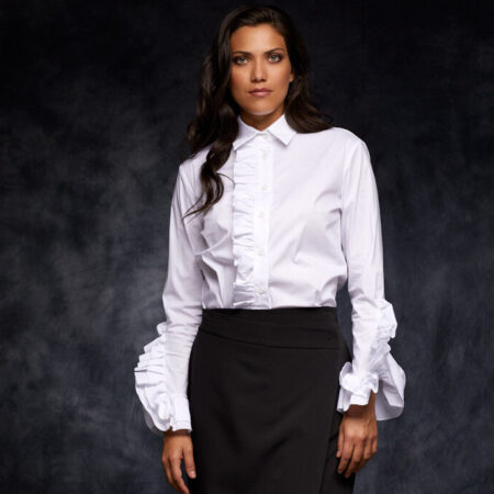 Camicia bianca con rouge