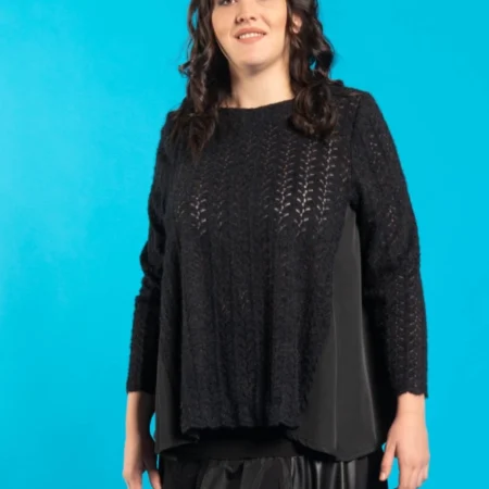 Sophiacurvy casacca viscosa e pizzo