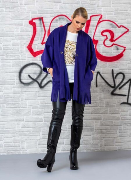 QUIIN21 Mantella con frange