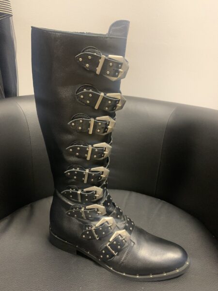 Divine Follie Stivale in pelle con fibie