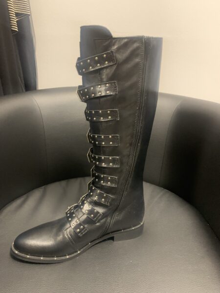 Divine Follie Stivale in pelle con fibie - immagine 3