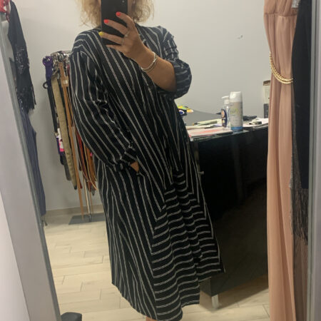 Spolverino gessato curvy