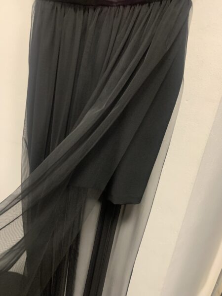 Carla Montanarini abito lungo con tulle - immagine 3
