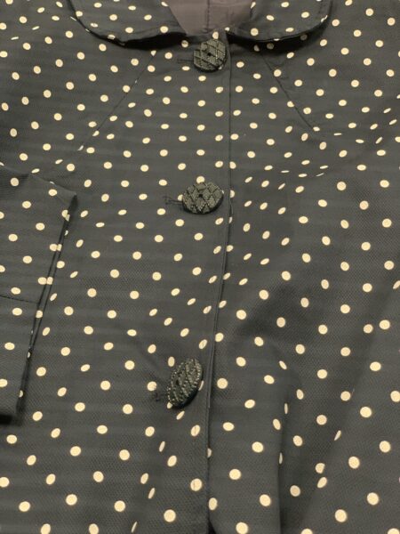 Spolverino blu notte a pois curvy - immagine 2