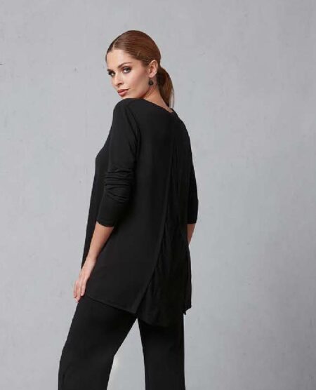 Quiin21 casacca fluida con inserto strass