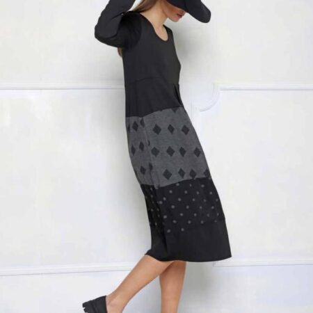 Abito lungo tessuto patchwork