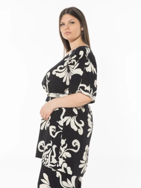 Sophiacurvy casacca lunga con cintura - immagine 4