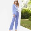 Tailleur pantalone in pizzo variante unica