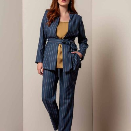 Quiin21 Tailleur curvy gessato