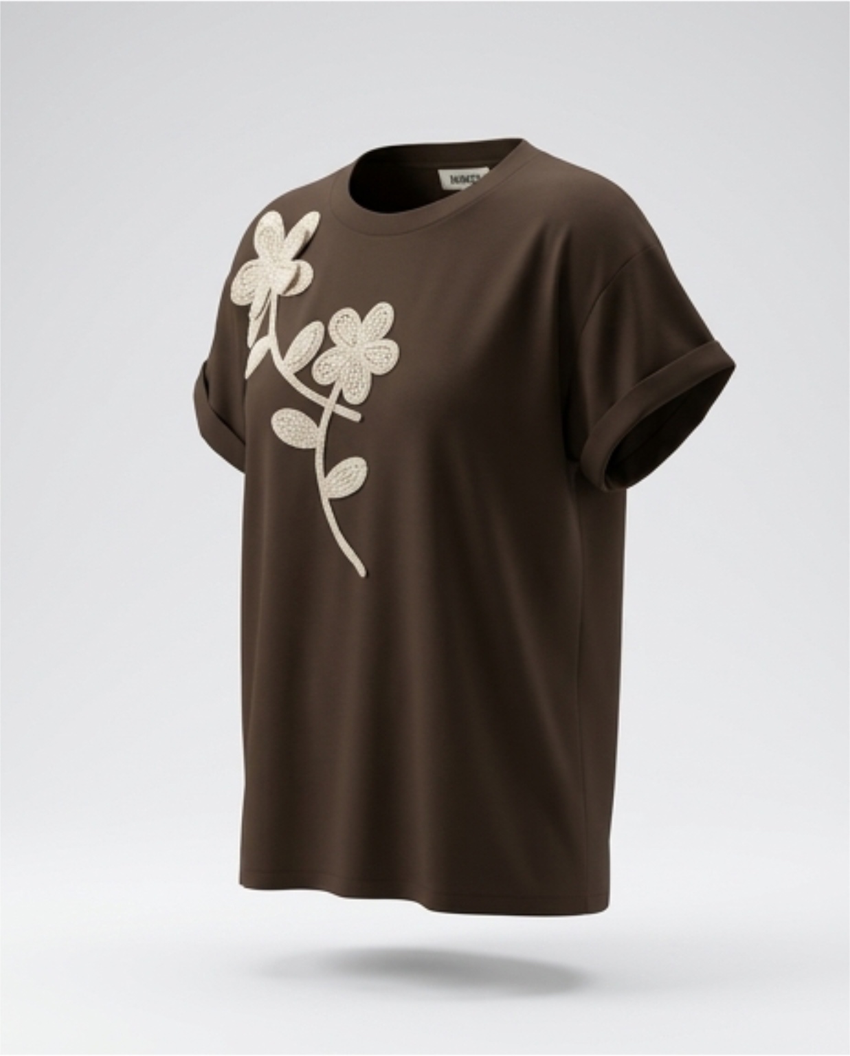 Dairesy t-shirt con ricamo in viscosa - immagine 2