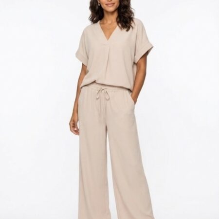 Karma completo casacca e pantalone in twill di viscosa