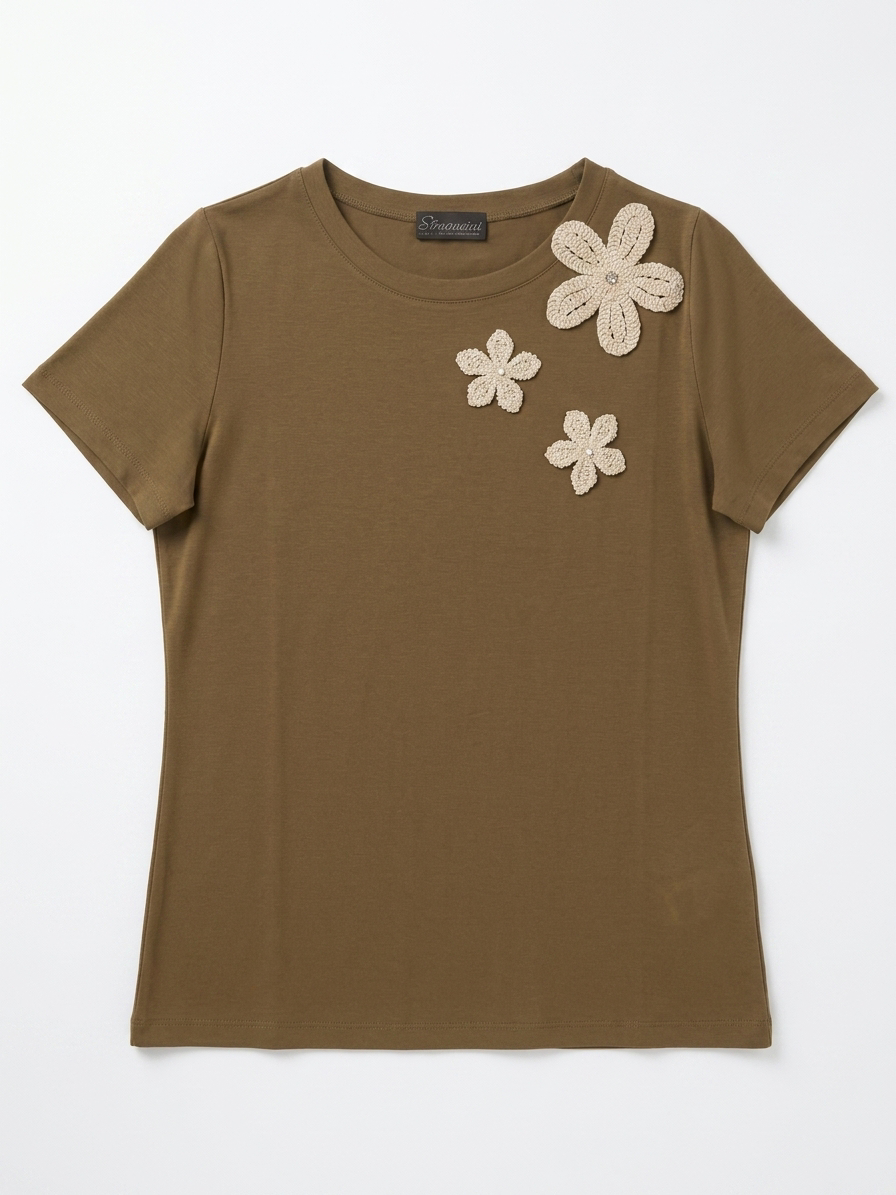Simoncini t-shirt con ricami e punti luce - immagine 2