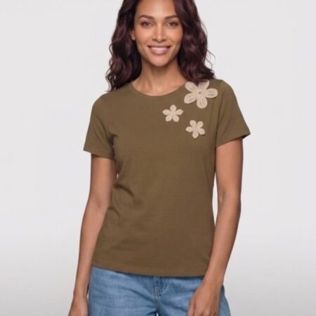Simoncini t-shirt con ricami e punti luce